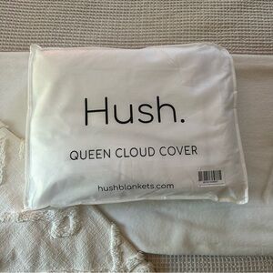Hush White Queen Cloud Cover weighted blanket cover